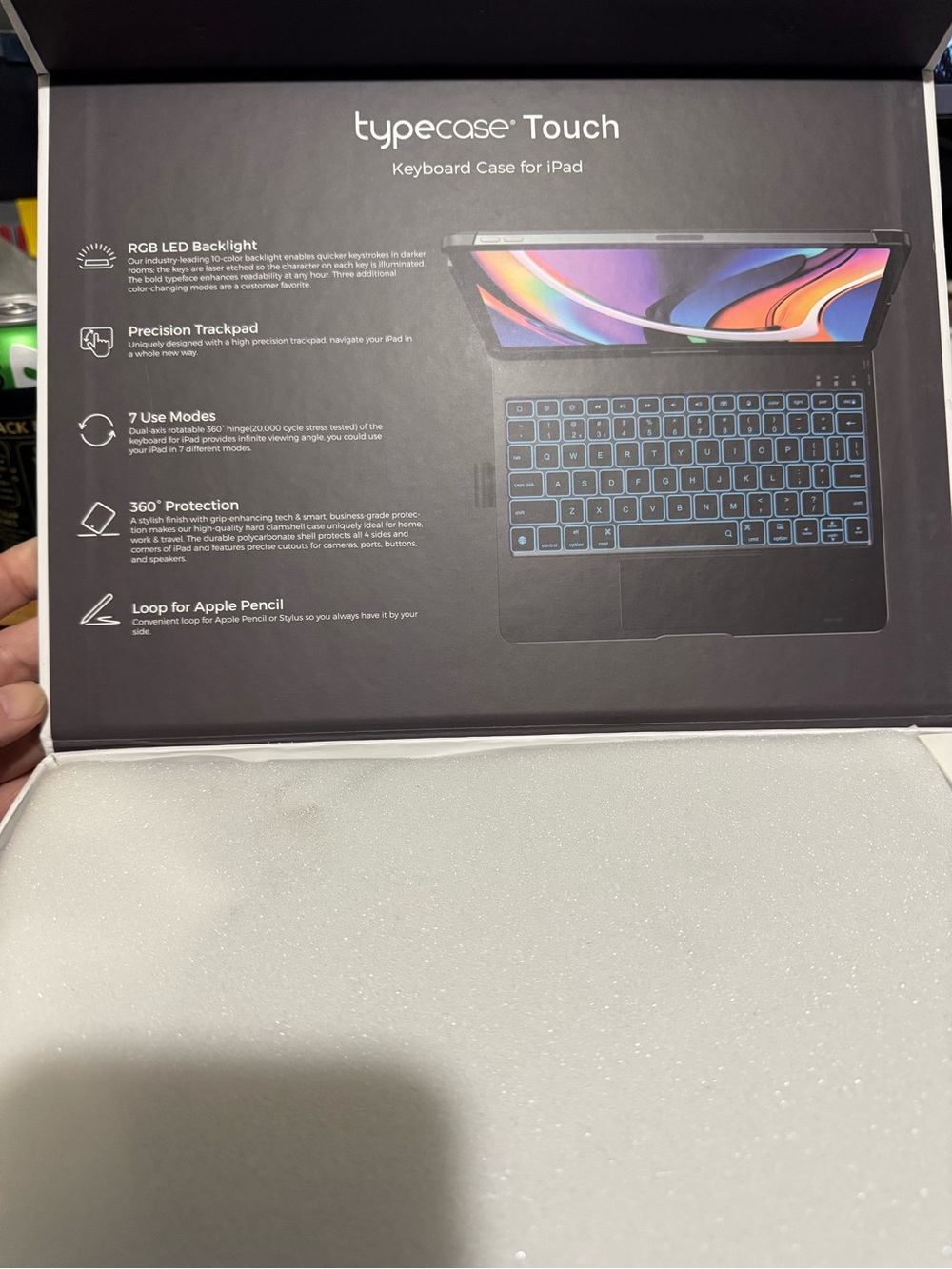 Typecase Touch Wireless Keyboard Case for iPad - Picture 3 of 9